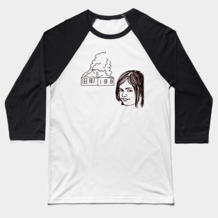 Disaster Girl Meme Baseball T-Shirt